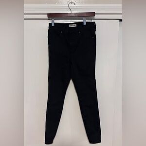 Madewell 9” High Riser Skinny Skinny Jeans, Size 28, Black, Excellent Condition